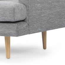 Load image into Gallery viewer, Mila 3 Seater Sofa - Graphite Grey, Natural Legs - Modern Boho Interiors
