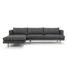 Load image into Gallery viewer, Mila 3 Seater Sofa With Left Chaise - Metal Grey - Modern Boho Interiors