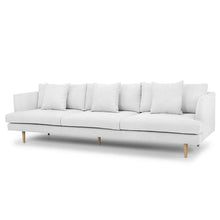 Load image into Gallery viewer, Mila 4 Seater Sofa - Grey - Modern Boho Interiors