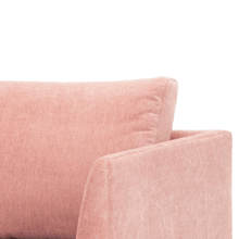 Load image into Gallery viewer, Mila Armchair - Dusty Blush With Natural Legs - Modern Boho Interiors