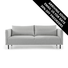 Load image into Gallery viewer, Monique 3 Seater Sofa - Grey With Black Legs - Modern Boho Interiors