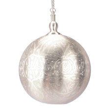 Load image into Gallery viewer, Moroccan Ball Ceiling Lamp (40cm) - Silver - Modern Boho Interiors