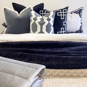 Mosman Cushion Cover - Grey - Modern Boho Interiors
