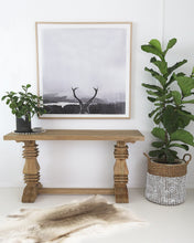 Load image into Gallery viewer, Newport Console Table 183cm - Weathered Oak - Modern Boho Interiors
