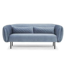Load image into Gallery viewer, Nook 3 Seater Velvet Sofa - Dust Blue - Modern Boho Interiors