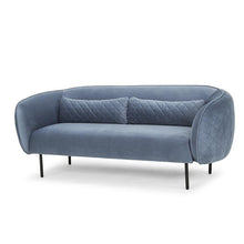 Load image into Gallery viewer, Nook 3 Seater Velvet Sofa - Dust Blue - Modern Boho Interiors