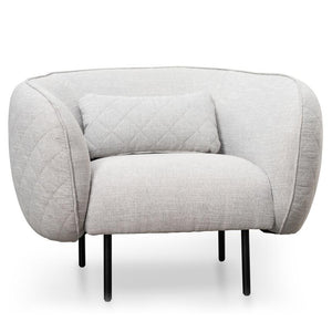 Nook Armchair - Light Texture Grey - Modern Boho Interiors