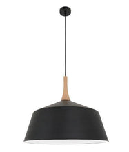 Load image into Gallery viewer, Nordian Large Angled Dome Pendant - Black - Modern Boho Interiors