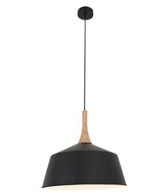 Load image into Gallery viewer, Nordian Medium Angled Dome Pendant - Black - Modern Boho Interiors