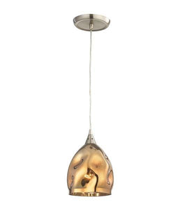 Ordano Ellipse Pendant Light - Gold Plated Glass - Modern Boho Interiors
