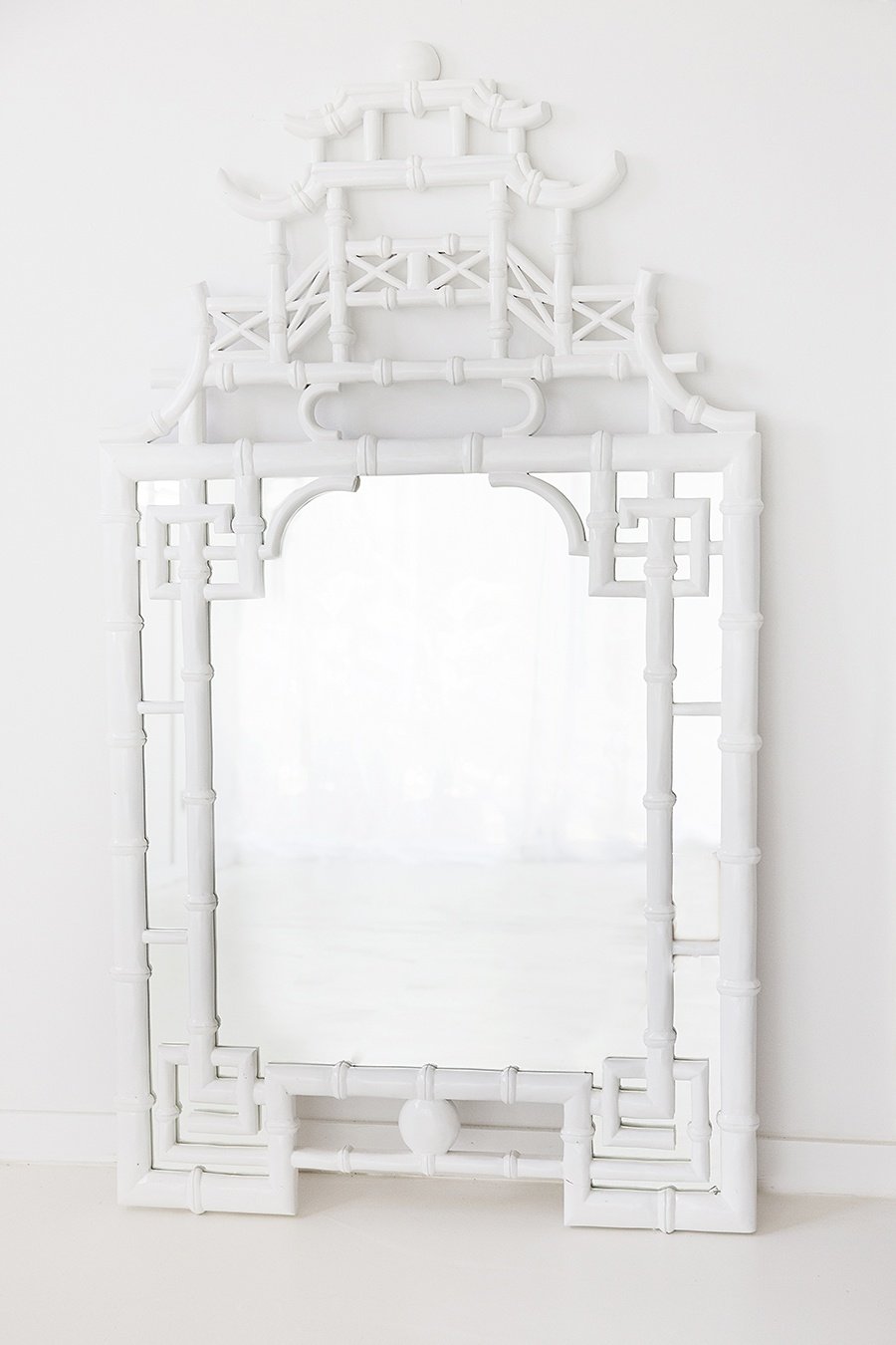 Pagoda Mirror - White - Modern Boho Interiors