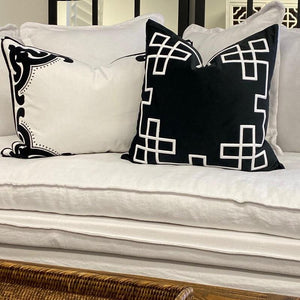 Palm Springs Cushion Cover - Black - Modern Boho Interiors
