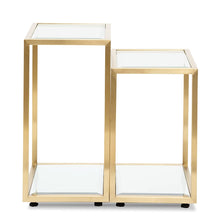 Load image into Gallery viewer, Panama Glass Side Table (Set of 2) - Modern Boho Interiors