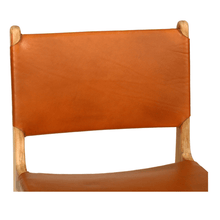 Load image into Gallery viewer, Pasadena Leather Dining Chair - Tan - Modern Boho Interiors