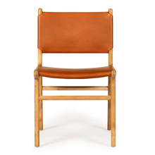 Load image into Gallery viewer, Pasadena Leather Dining Chair - Tan - Modern Boho Interiors