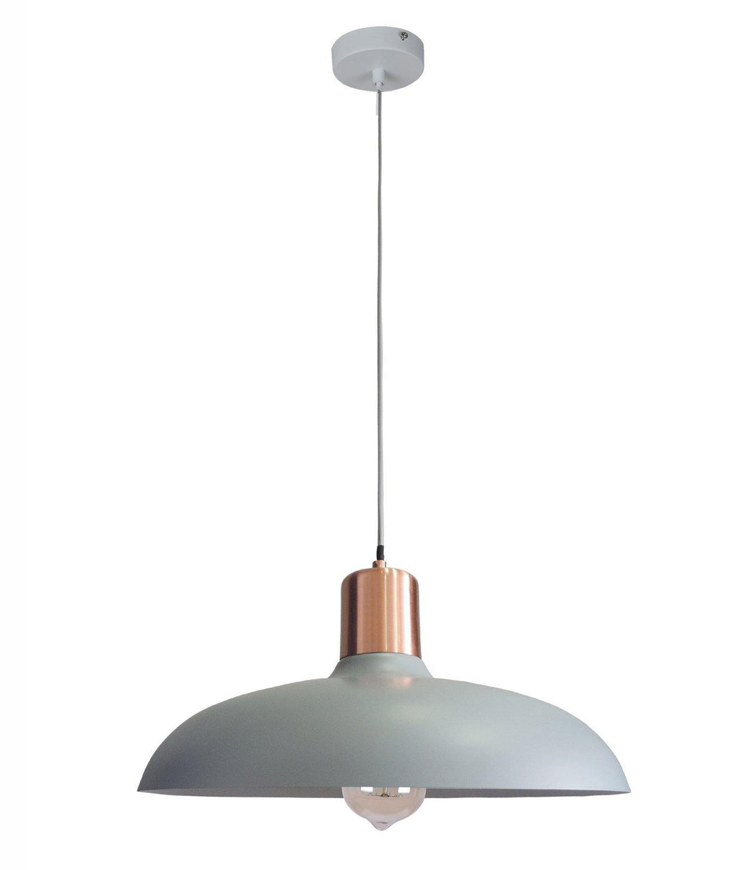 Pastella Dome Pendant Light - Matt Grey - Modern Boho Interiors