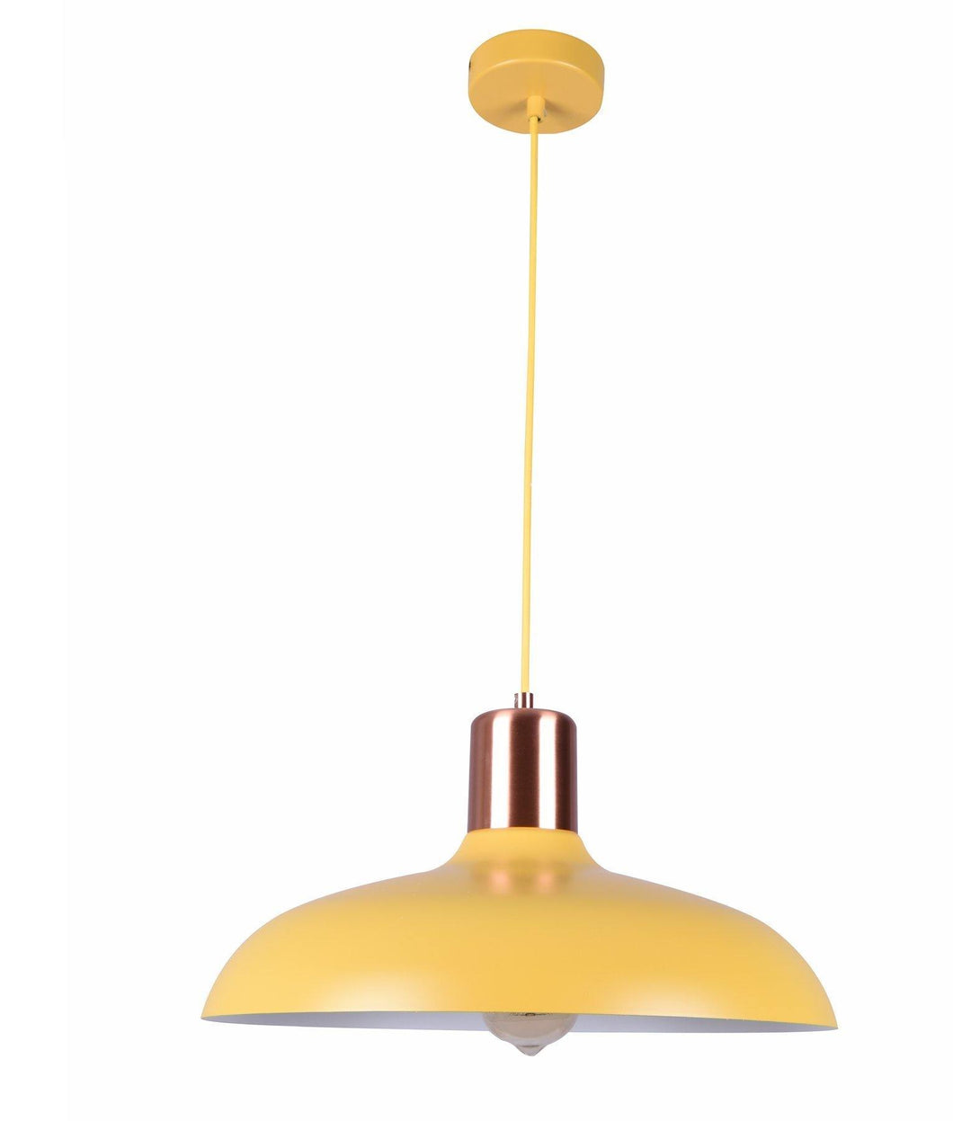 Pastella Dome Pendant Light - Matt Yellow - Modern Boho Interiors