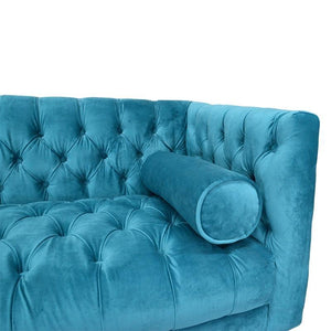 Pilla 3 Seater Sofa 2m - Turquoise - Modern Boho Interiors