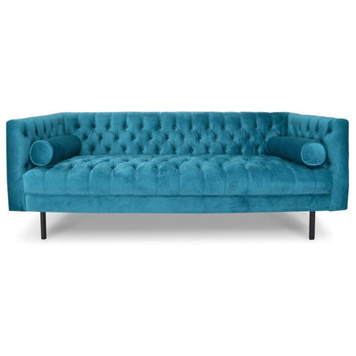 Pilla 3 Seater Sofa 2m - Turquoise - Modern Boho Interiors