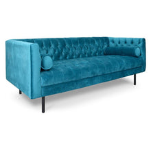 Load image into Gallery viewer, Pilla 3 Seater Sofa 2m - Turquoise - Modern Boho Interiors