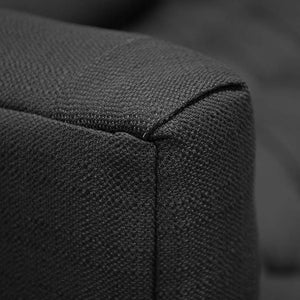 Pilla 3 Seater Sofa - Black - Modern Boho Interiors