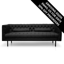 Load image into Gallery viewer, Pilla 3 Seater Sofa - Black - Modern Boho Interiors