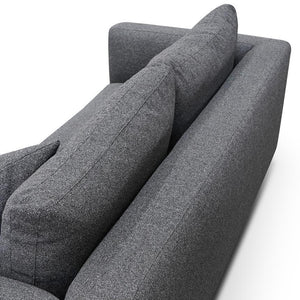 Porto 2 Seater Sofa - Dark Grey - Modern Boho Interiors