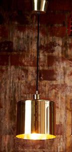 Portofino Hanging Lamp - Brass - Modern Boho Interiors