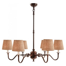 Load image into Gallery viewer, Prescot Chandelier (6 Arm) - Bronze Base Only - Modern Boho Interiors