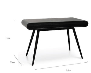 Randall Console Table - Full Black - Modern Boho Interiors