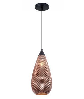 Rictase Tear Drop Pendant Light - Copper Glass - Modern Boho Interiors
