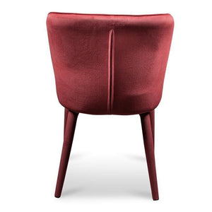 Roxy Dining Chair - Ruby Red Velvet - Modern Boho Interiors