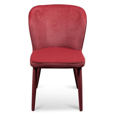 Roxy Dining Chair - Ruby Red Velvet - Modern Boho Interiors