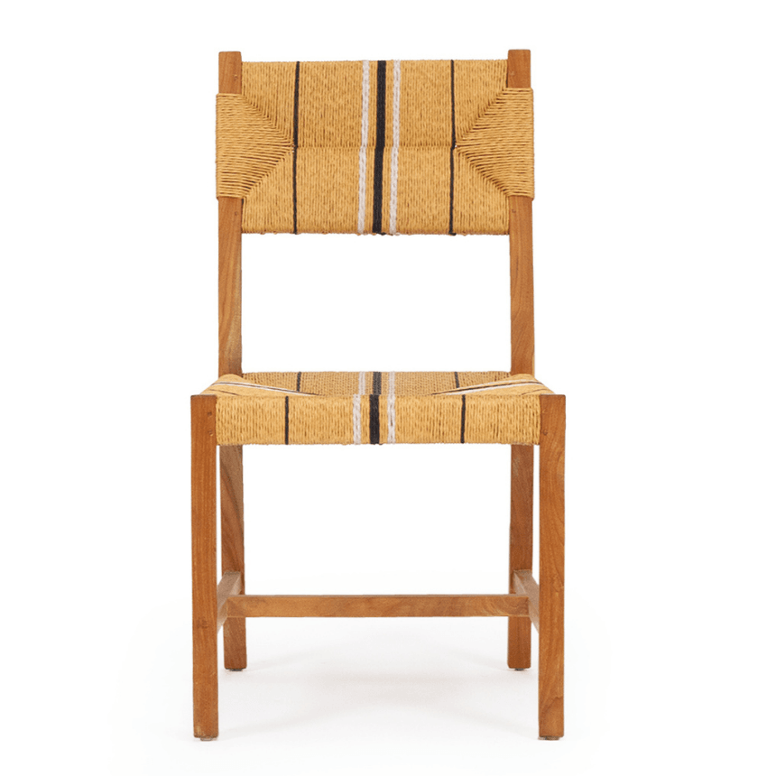 Sabai Woven Dining Chair - Natural Mahogany - Modern Boho Interiors