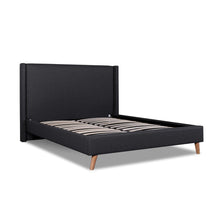 Load image into Gallery viewer, Saffron Wing King Bed - Fossil Grey - Modern Boho Interiors