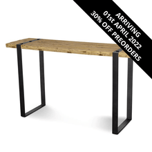 Load image into Gallery viewer, Samson Reclaimed Elm Wood Console Table 1.5m - Modern Boho Interiors