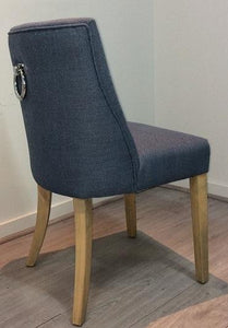 Sasha Dining Chair - Denim Blue - Modern Boho Interiors