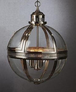 Saxon Pendant Lamp (Medium) - Shiny Nickel - Modern Boho Interiors