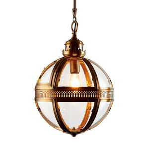 Saxon Pendant Light (Large) - Antique Brass - Modern Boho Interiors