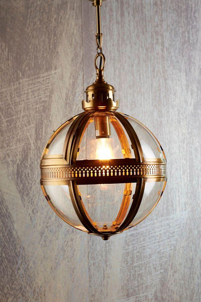 Saxon Pendant Light (Large) - Antique Brass - Modern Boho Interiors