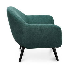 Seashell Armchair - Green Fabric - Modern Boho Interiors