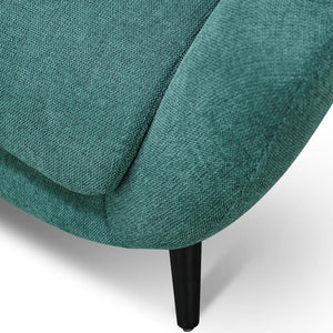 Seashell Armchair - Green Fabric - Modern Boho Interiors