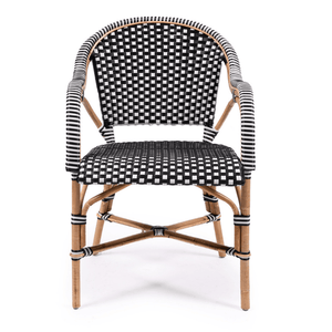 Sorrento Arm Chair - Black & White - Modern Boho Interiors