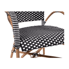 Load image into Gallery viewer, Sorrento Arm Chair - Black &amp; White - Modern Boho Interiors