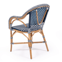 Load image into Gallery viewer, Sorrento Arm Chair - Navy - Modern Boho Interiors