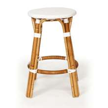Load image into Gallery viewer, Sorrento Backless Bar Stool - White - Modern Boho Interiors
