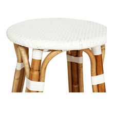 Load image into Gallery viewer, Sorrento Backless Bar Stool - White - Modern Boho Interiors