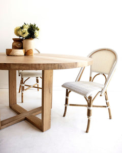 Sorrento Dining Chair - White - Modern Boho Interiors