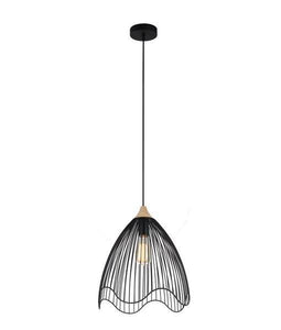 Spaggia Cone Pendant Light - Black - Modern Boho Interiors