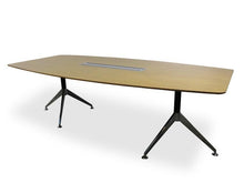 Load image into Gallery viewer, Spyder Boardroom Table 2.4M - Zebra Oak - Modern Boho Interiors